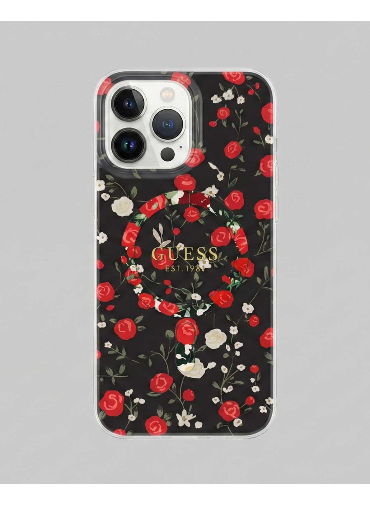 جيس Guess Flower Magsafe Case For iPhone 16 Pro Max