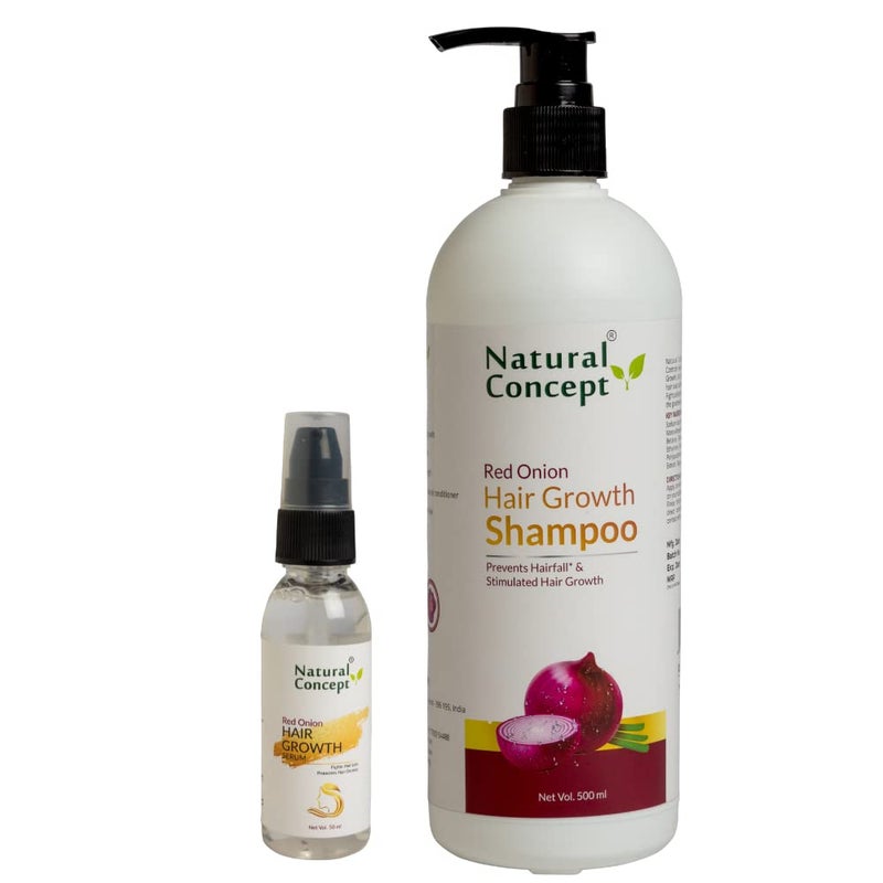 Natural Concept Onion Mini Kit 2 Shampoo 200 ml Serum 50 ml - Image 1