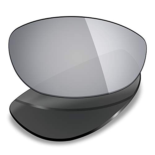 Mryok Polarized Replacement Lenses for Oakley Monster Dog - Silver Titanium - Image 1