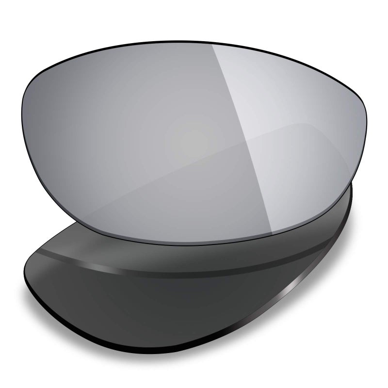 Mryok Polarized Replacement Lenses for Oakley Monster Dog - Silver Titanium - Image 4