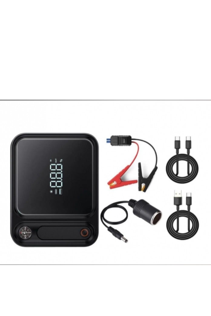 Baseus "26000mAh Battery Power – Baseus Super Energy Ultra 3000 Jump Starter – Portable Car Battery Charger – Black" - Image 1
