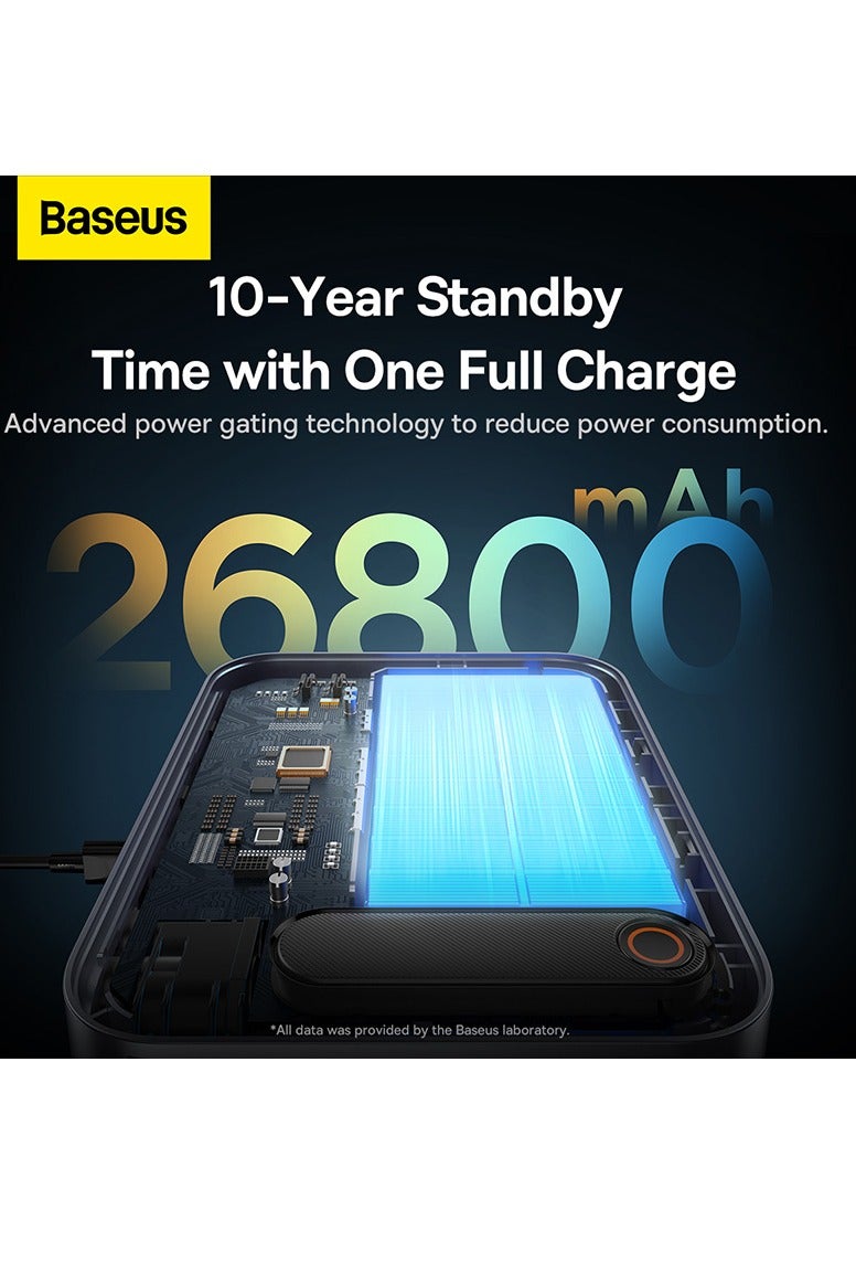 Baseus "26000mAh Battery Power – Baseus Super Energy Ultra 3000 Jump Starter – Portable Car Battery Charger – Black" - Image 4