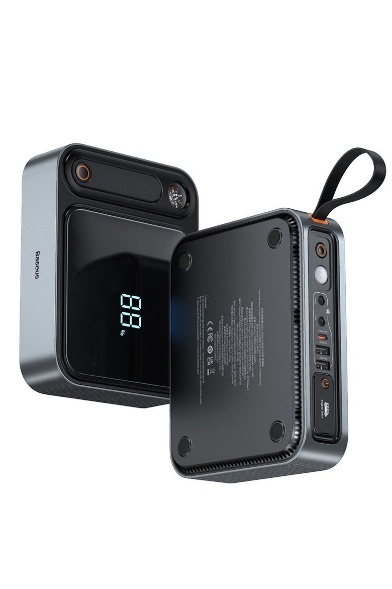 Baseus "26000mAh Battery Power – Baseus Super Energy Ultra 3000 Jump Starter – Portable Car Battery Charger – Black" - Image 2