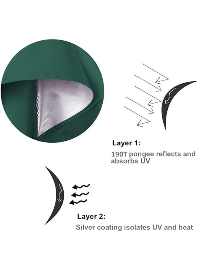 مظلة سفر صغيرة الحجم للحماية من الأشعة فوق البنفسجية والمطر | مظلة مزدوجة الطبقات قابلة للطي مع آلية فتح أوتوماتيكية | مظلة خفيفة الوزن مقاومة للرياح بطول 98 سم مع غطاء للزجاجة - Image 5