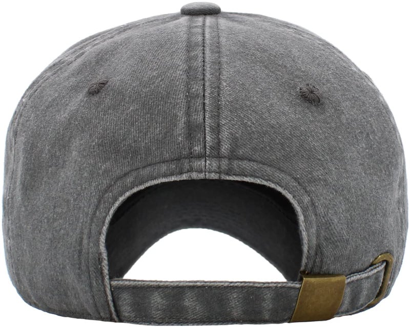 KBETHOS KB-PG-Low Washed Gray Original Classic Low Profile Cotton Hat Men Women Baseball Cap Dad Hat Adjustable Unconstructed Plain Cap - Image 3