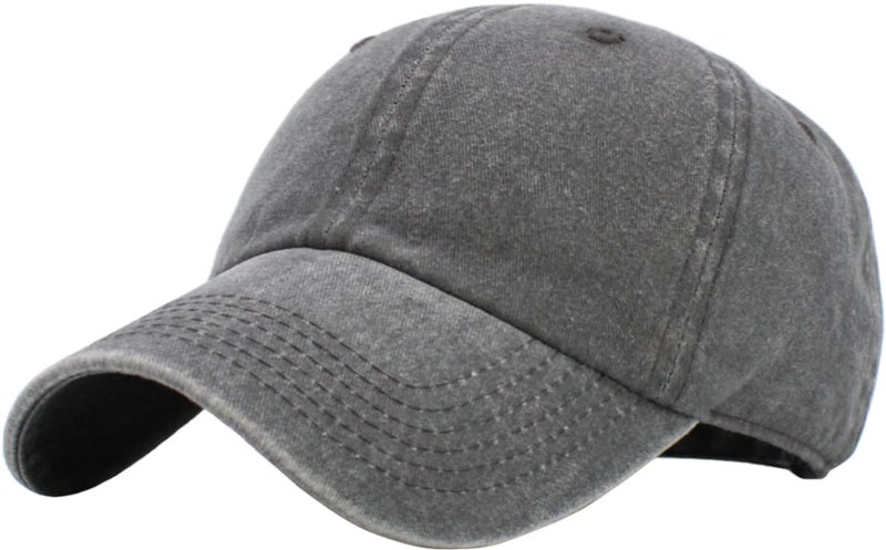 KBETHOS KB-PG-Low Washed Gray Original Classic Low Profile Cotton Hat Men Women Baseball Cap Dad Hat Adjustable Unconstructed Plain Cap - Image 1