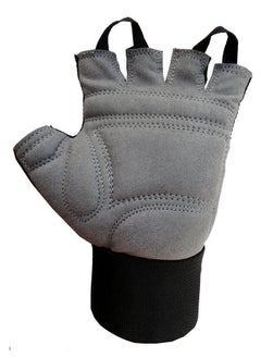Kobo Spandex Wtg-09 Gym Gloves With Wrist Support, Medium (Black)  - Image 3