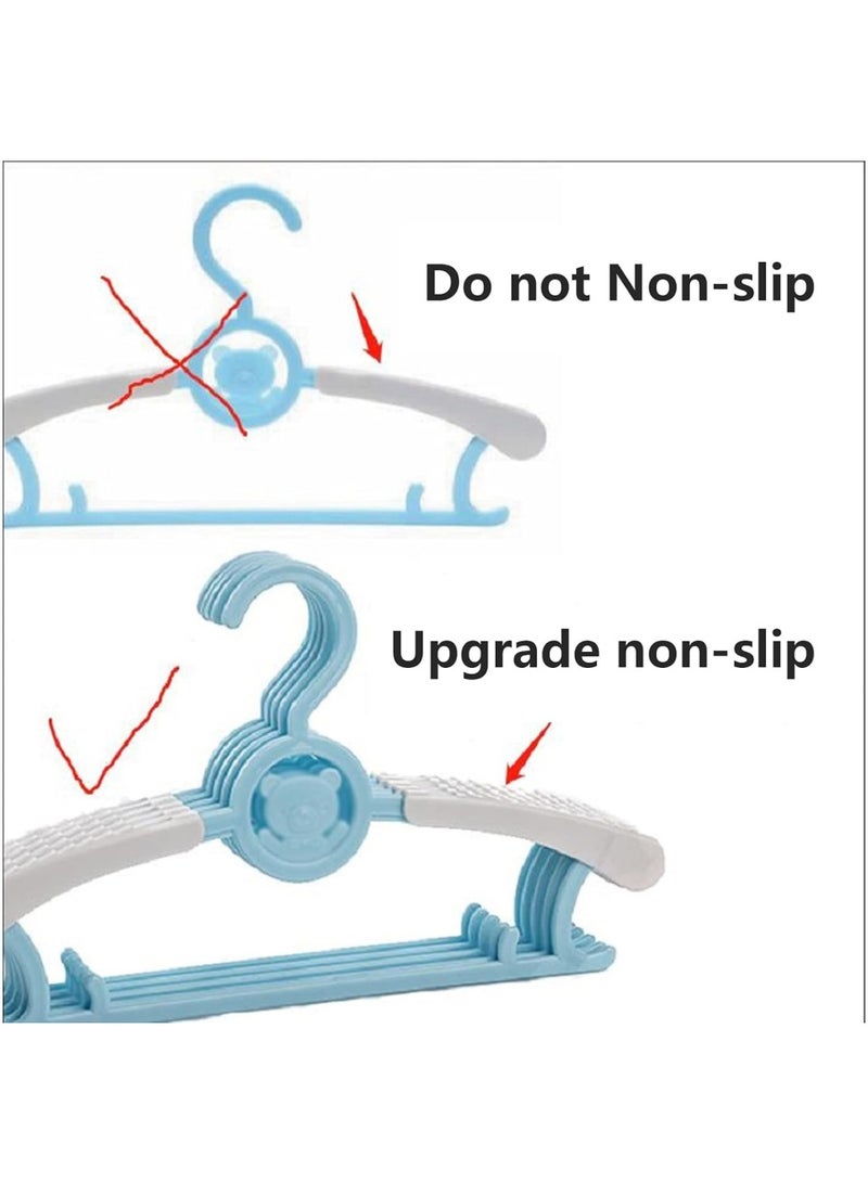 Large Plastic Hangers, Dress Hanger for Kids Stainless Steel Hangers Bulk, for Camisole, Jacket, Pant, Dress Clothes Hangers,Plastic Clothes Hangers Colorful Plastic Hangers with Hooks Durable, Space Saving Thick Closet Hangers Heavy Duty Standard Hangers for Clothing Kid Shirts Pants Dresses | 5 PIECES - Image 2