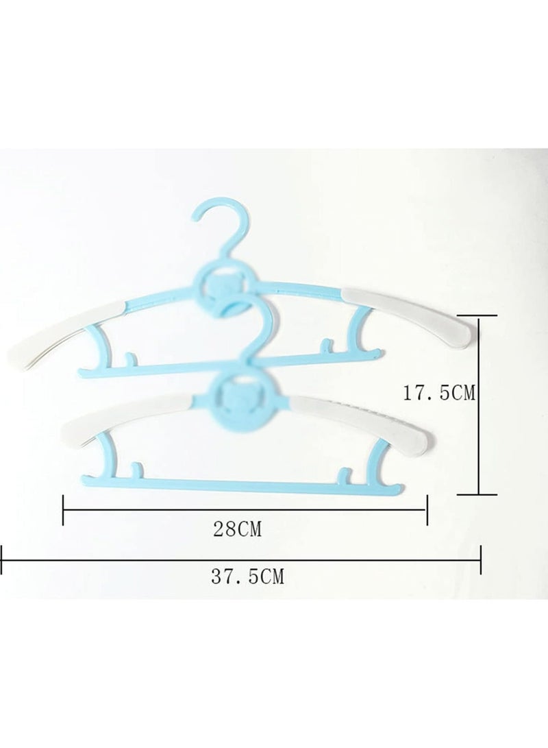 Large Plastic Hangers, Dress Hanger for Kids Stainless Steel Hangers Bulk, for Camisole, Jacket, Pant, Dress Clothes Hangers,Plastic Clothes Hangers Colorful Plastic Hangers with Hooks Durable, Space Saving Thick Closet Hangers Heavy Duty Standard Hangers for Clothing Kid Shirts Pants Dresses | 5 PIECES - Image 4