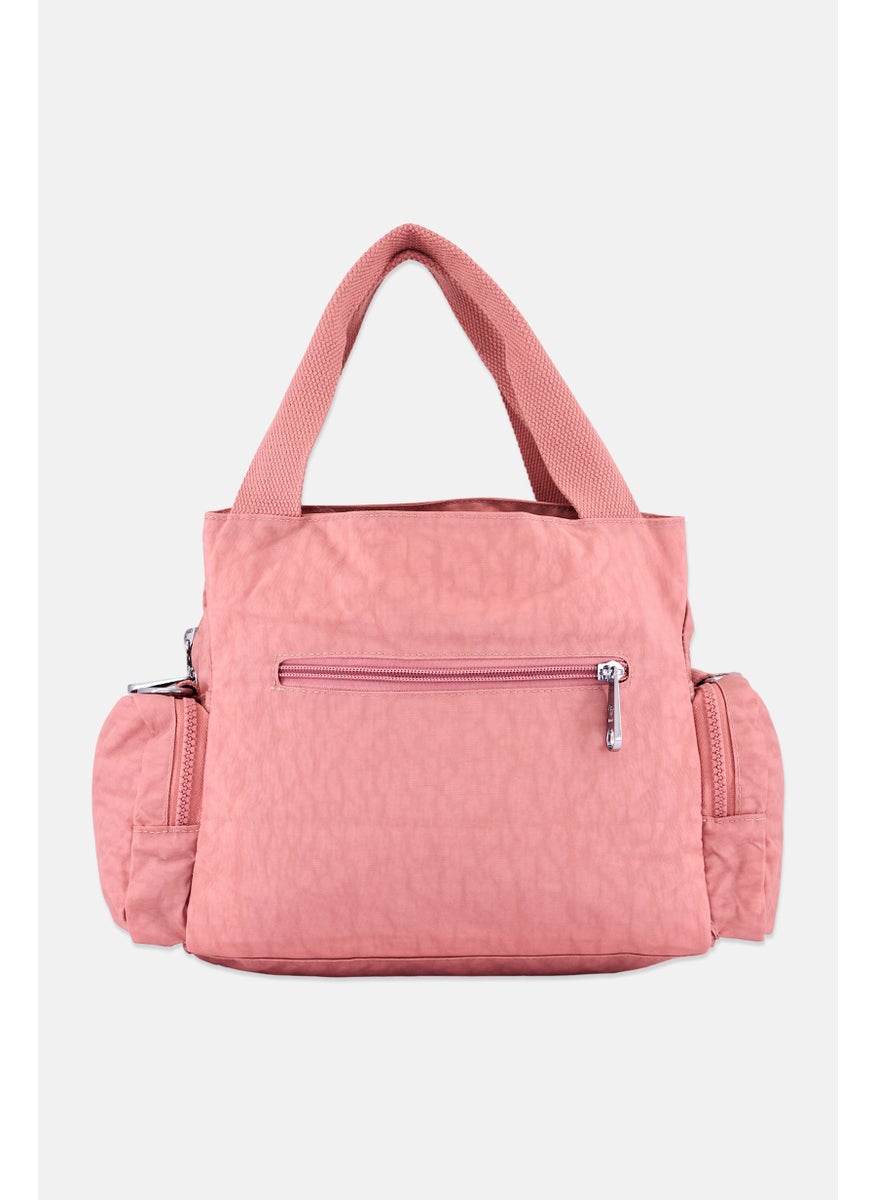 I Love Fashion Women Brand Logo Handbag, Light Pink  - Image 3