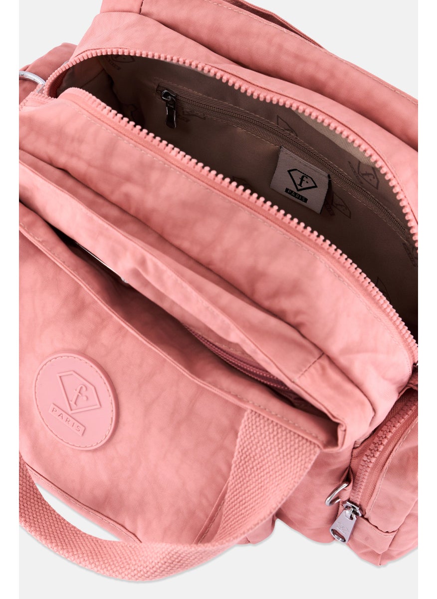 I Love Fashion Women Brand Logo Handbag, Light Pink  - Image 4