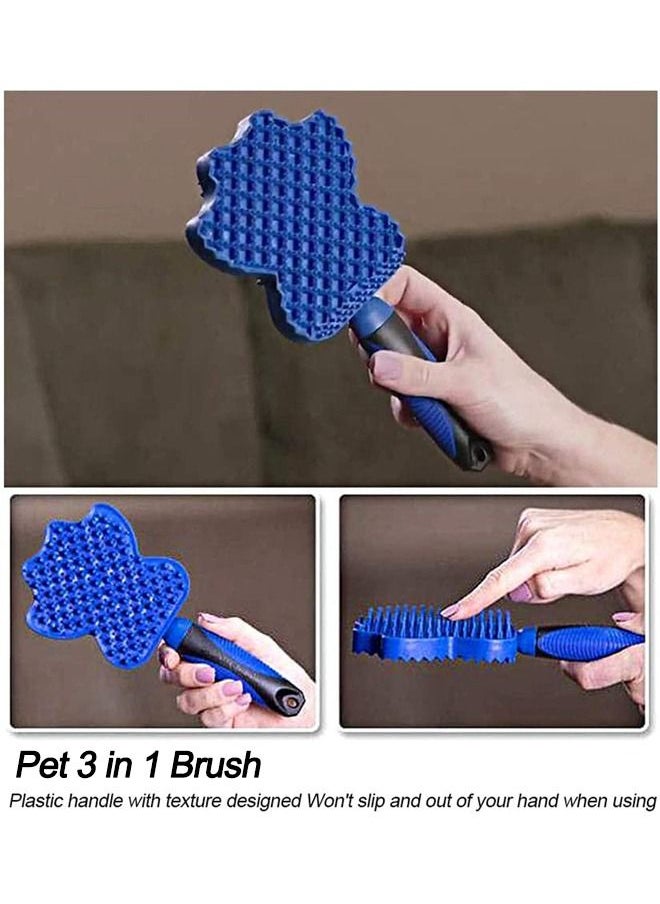Neostyle Neostyle 3 in 1 Pet Hair Removal Brush Blue  - Image 3