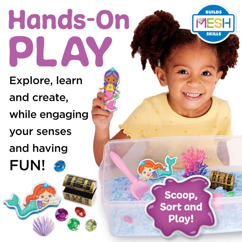 Creativity for Kids Sensory Bin: Mermaid - Mermaid Toys and Sensory Bins for Toddlers 3-4+, Sensory Box and Bin Filler, Toddler Activities and Mermaid Gifts for Girls - Image 2