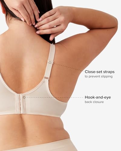 Wacoal Women's Basic Beauty Contour T-Shirt Bra, Black, 34DD - Image 3