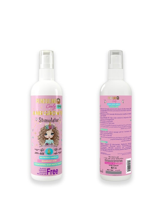 PENDULINE Penduline Curly Hair Growth Stimulator | Anti-Hair Loss Spray | 250 Ml - Image 3