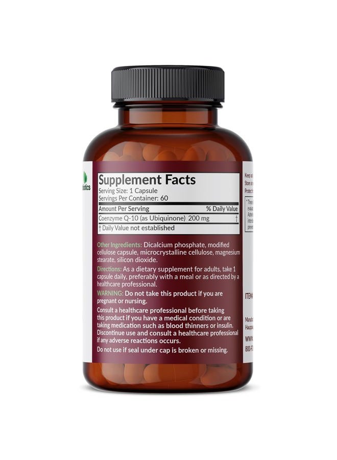 Futurebiotics CoQ10 200mg for Cellular Energy Production, 60 Vegetarian Capsules - Image 2