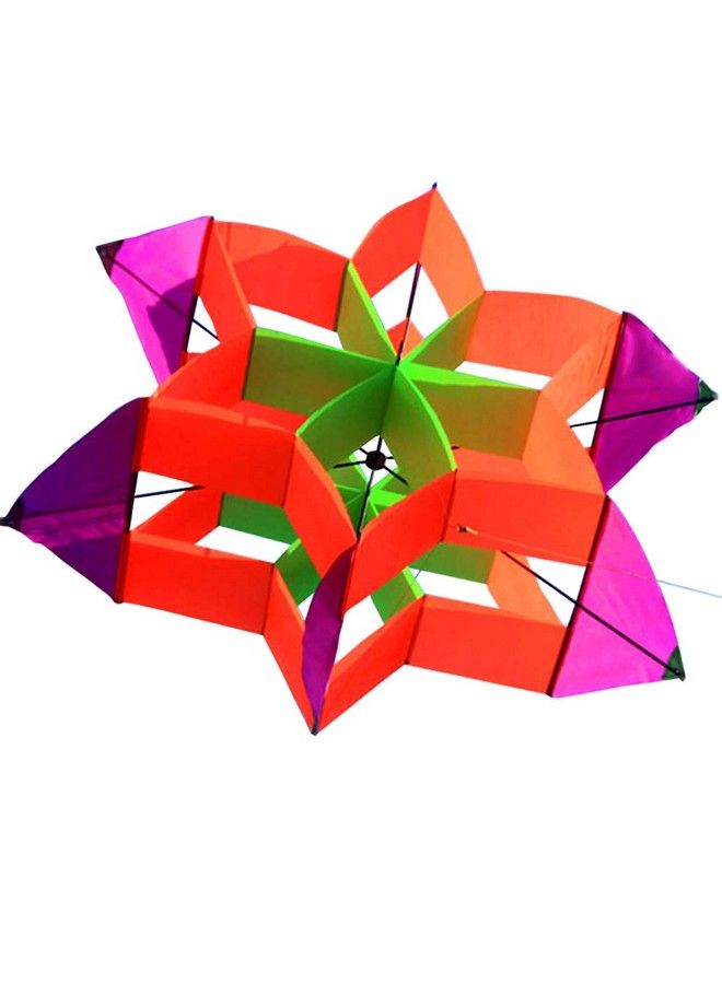 Hengda Kite New Version 42 Inch So Beautiful 3D Lotus Flower Kite For Kids And Adults Easy To Carry With Flying Line  - Image 1