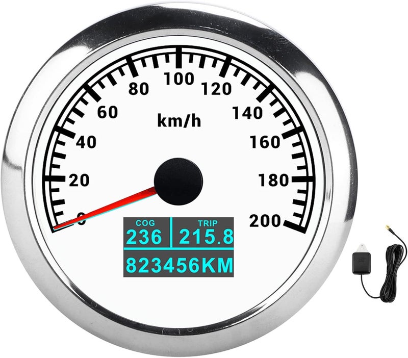 GPS Speedometer Pointer Tachometer 3in1 IP67 COG Trip Single Mileage for Car Truck Boat 9‑32V DC - Image 5