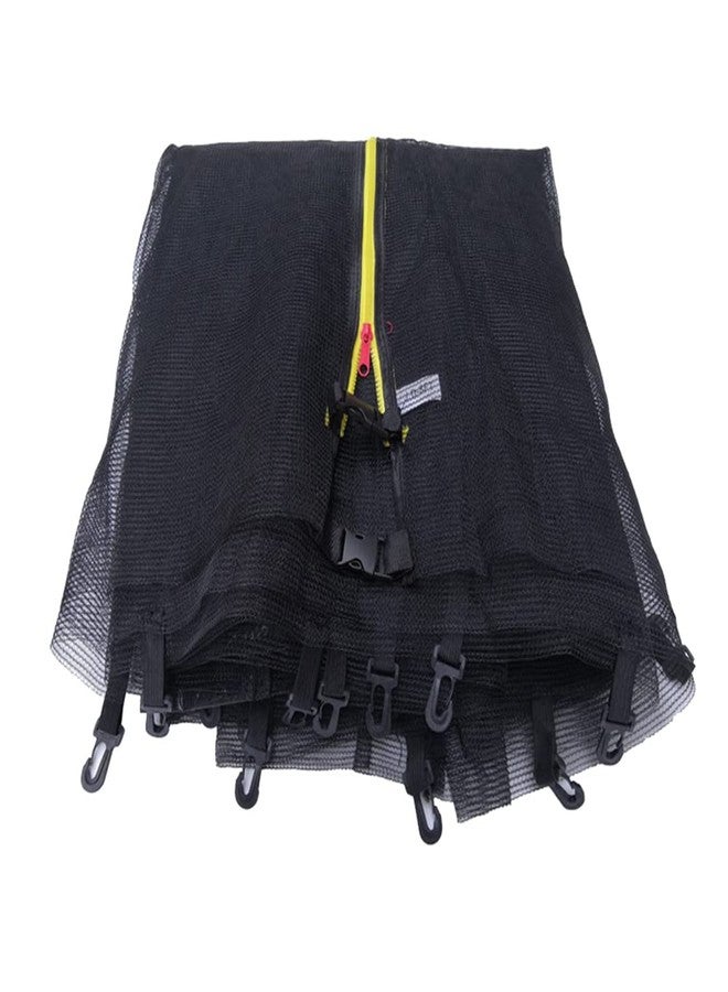TEQIN Trampoline Enclosure Net with Zipper & Buckle, Safety Net for Most 10ft Round Frames - 6 Poles - 3.06 Meter - Image 2