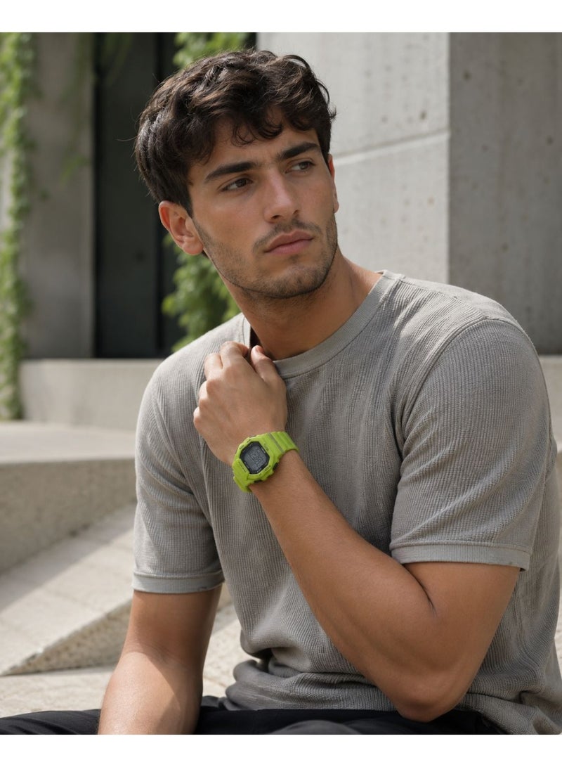 TOMI Blaze TM2020 Digital Sports Watch for Men & Unisex Neon Green Tactical Design LED Backlight Alarm Stopwatch 3ATM Water Resistant Silicone Strap Military Wrist Watch - Image 5