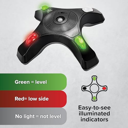 Camco نظام تسوية كامكو EZ - نظام تسوية المركبات الترفيهية - مزود بأضواء مؤشر مضيئة ووظيفة إيقاف التشغيل التلقائي عند عدم الاستخدام - يتضمن مفتاح تشغيل/إيقاف مثبت مسبقًا (25505) - Image 4