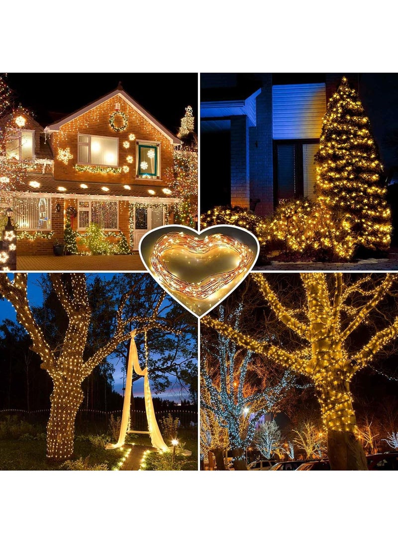 Y&D 4 قطع زينة فناء خارجية مضادة للماء مصابيح شمسية LED بطول 12 م - Image 4