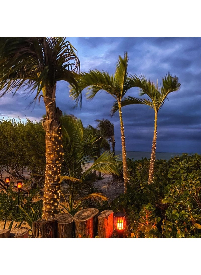 Y&D 4 قطع زينة فناء خارجية مضادة للماء مصابيح شمسية LED بطول 12 م - Image 2