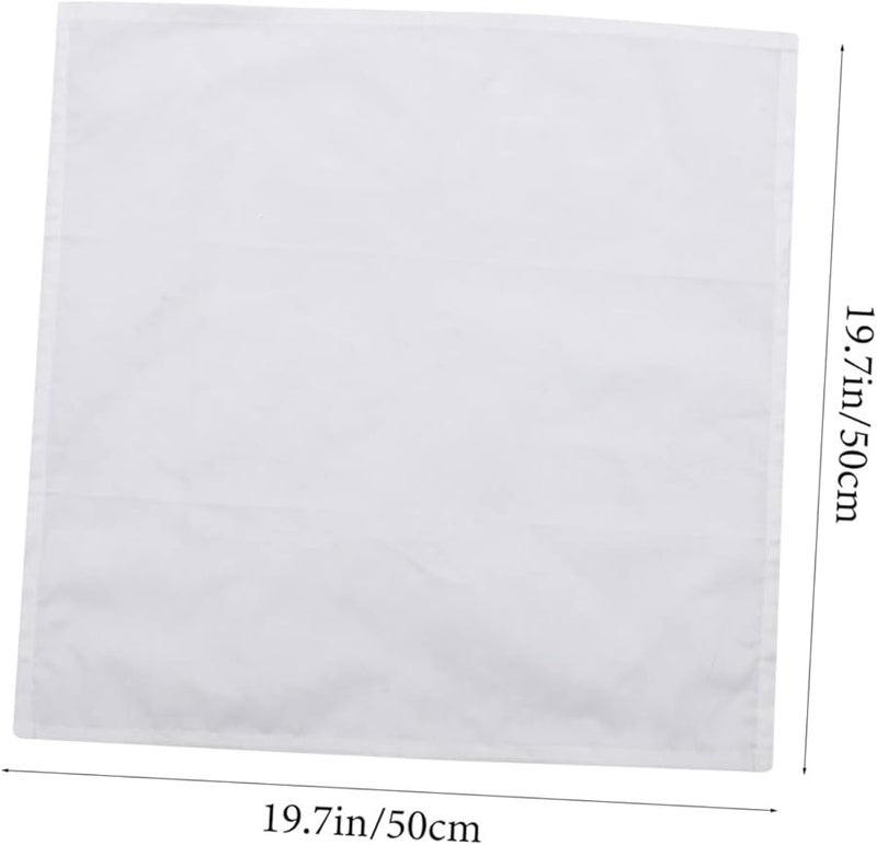 6Pcs Luxury Hotel Style Washable Pure Cotton Napkins White Kitchen Table Decorative - Image 3