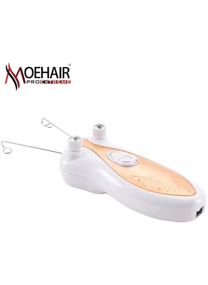 Safe and Fast Threading Hair Removal Device for Smooth Skin, Perfect for Lips, Chin, Cheeks, Knees, Toes - Portable and Gentle, MO-9040