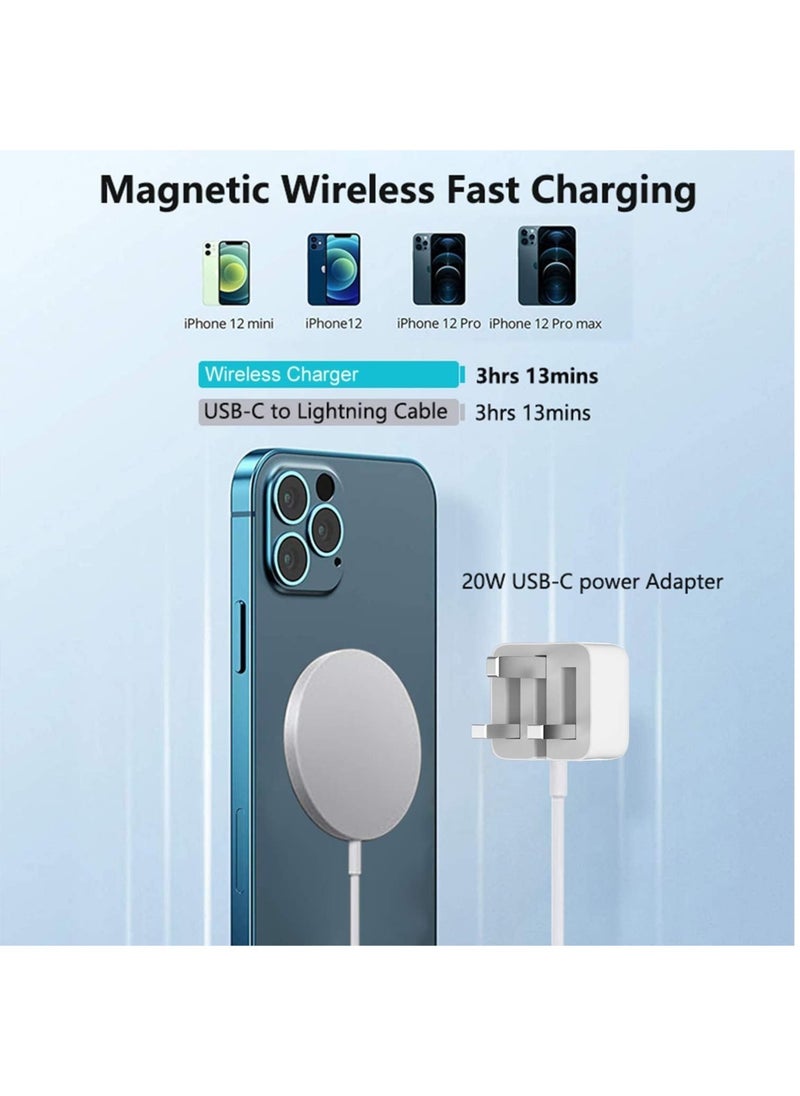 ELTRAZONE - 20W Magnetic Wireless Charging Cable USB-C Compatible with Apple iPhone 12/12 Mini/12 Pro/12 Pro Max - Image 1
