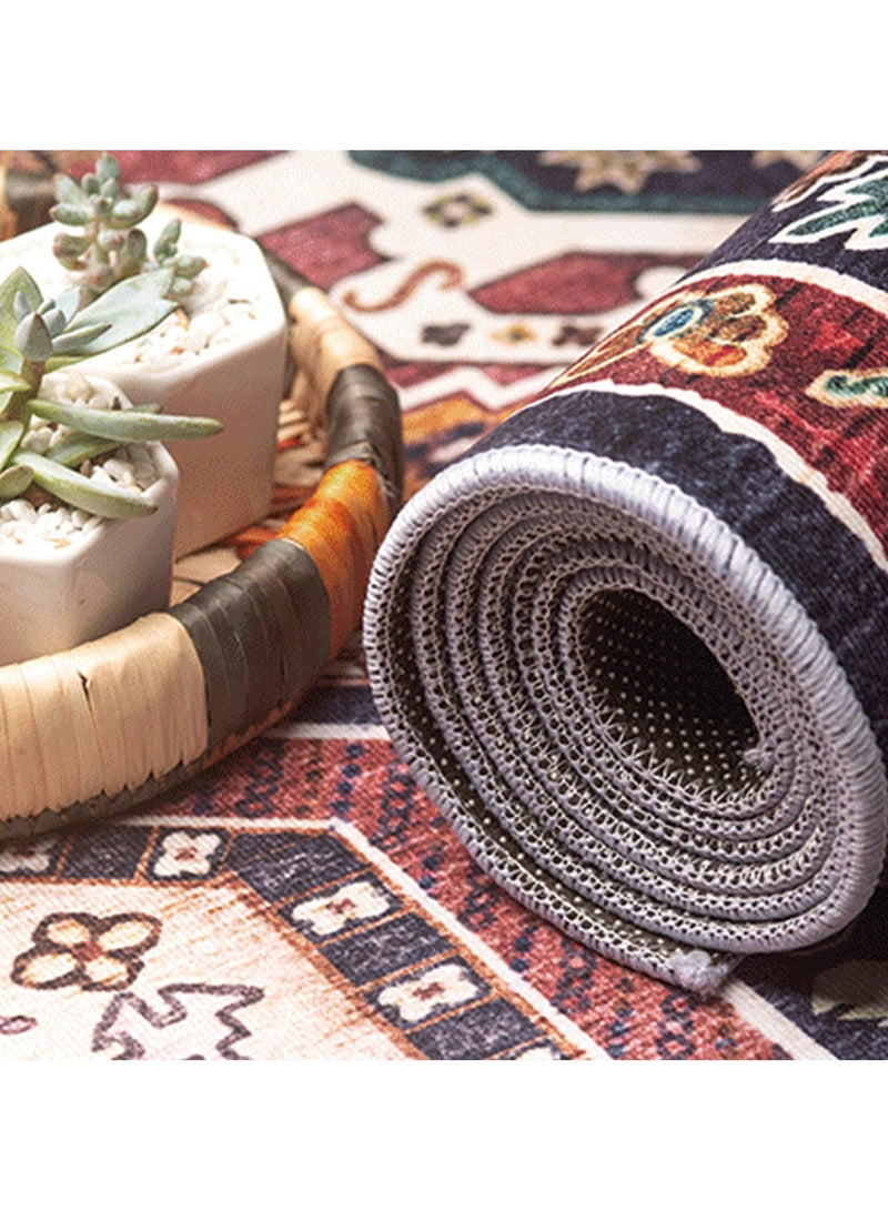 TDAO Heavy Sofa Carpet, Modern Style Living Room Rugs, Soft Floor Mats, Carpet Mats, Non-Slip Sofa Cushions, Washable Living Room Rugs, Retro Style, 140CM x 200cm/55" x 78.7" - Image 4