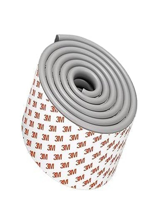 Dhyankeshwer Dense Furniture Table Wall Edge Protectors Foam Baby Safety Bumper Guard Protector, Table Protection Strip 6.5 Ft Long 8 cm Wide (Grey) - Image 1