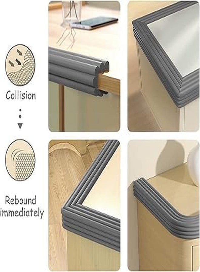 Dhyankeshwer Dense Furniture Table Wall Edge Protectors Foam Baby Safety Bumper Guard Protector, Table Protection Strip 6.5 Ft Long 8 cm Wide (Grey) - Image 3