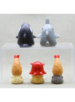 Generic Cute Fried Shrimp Cat Shark Cat Diy Keychain Pendant Blind Box Twisted Egg Catching Doll Machine Cake Decoration Ornaments-Color:Shark Cat Five  - Image 4