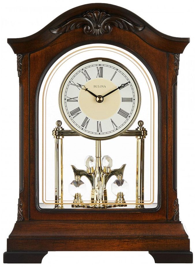 Bulova B1845 Durant Chiming Clock, Walnut - Image 5