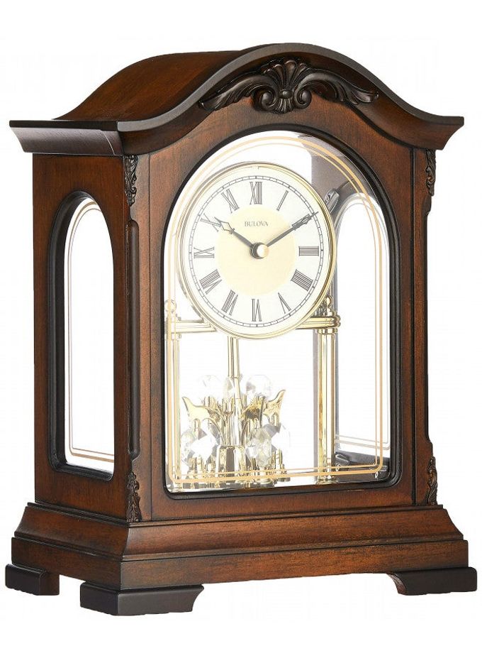 Bulova B1845 Durant Chiming Clock, Walnut - Image 4