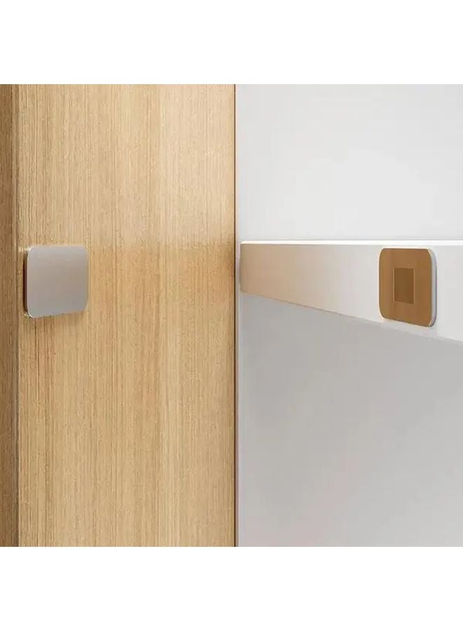 2 Set Silvery Magnetic Cabinet Catches Self Adhesive Hidden Invisible Drawer Closer - Image 4
