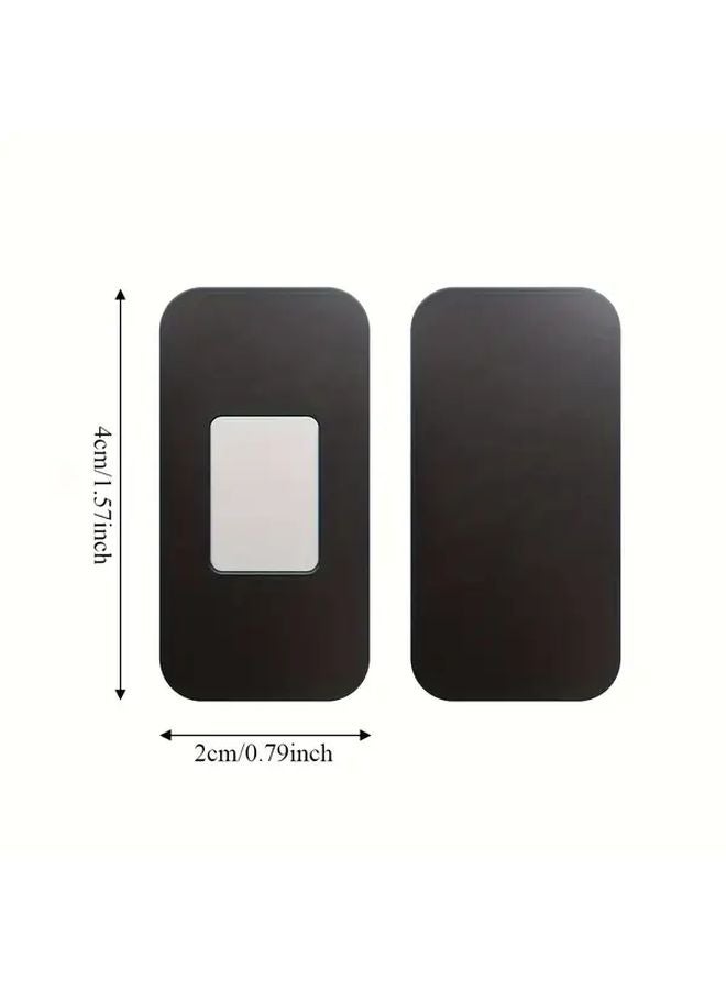 2 Set Silvery Magnetic Cabinet Catches Self Adhesive Hidden Invisible Drawer Closer - Image 5