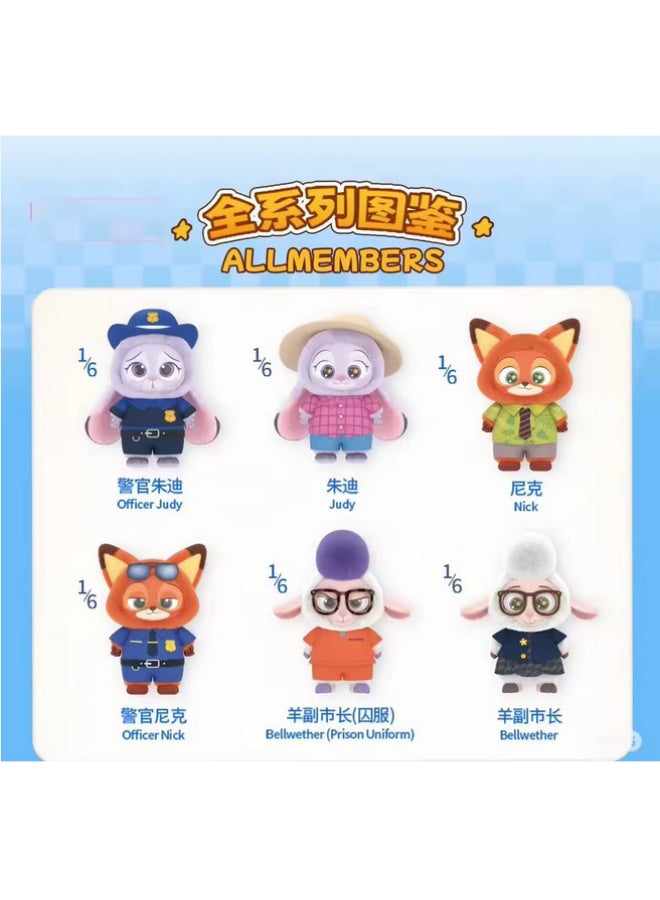 🔹 Disney Officer Judy Fabric Medal – MINISO Edition A cute little doll of Judy the bunny from Zootopia, dressed in her police uniform. Made of soft fabric and featuring a loop for attaching to children's bags or keys.  👮‍♀️ Perfect for Disney fans and lovers of the heroic character Judy! - Image 3