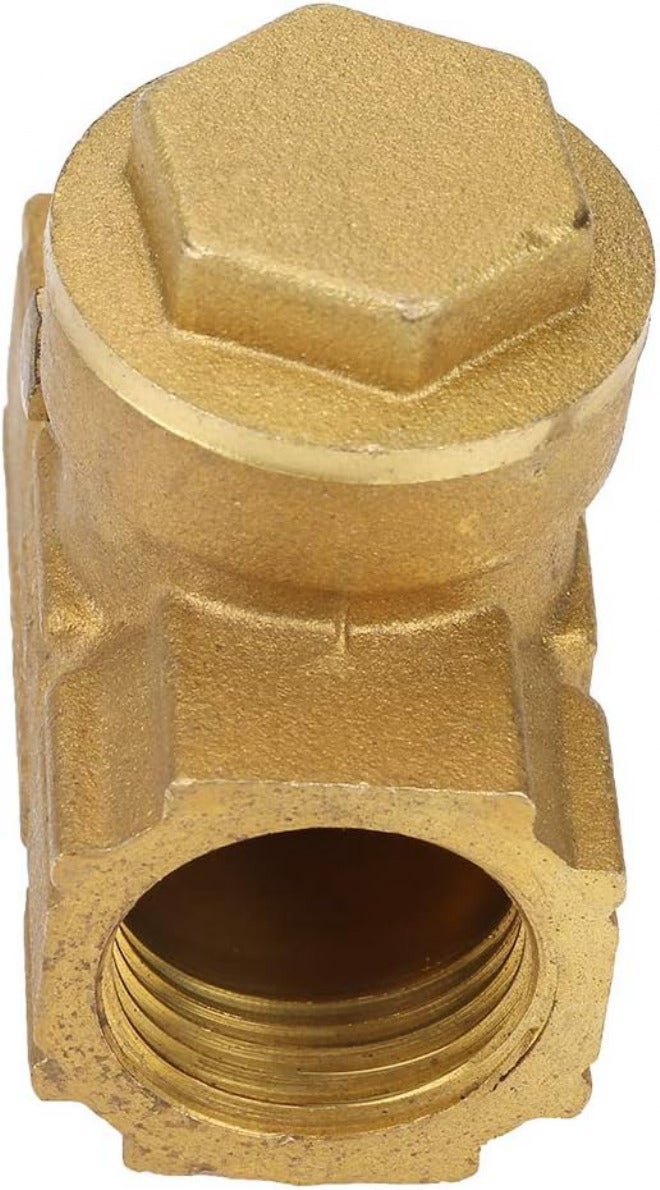 DN15 Brass One Way Check Valve, Automatic Swing Valve for Water Oil Acidic Media - Durable Construction, Leak Prevention, Ideal for Pipeline Systems - Image 4