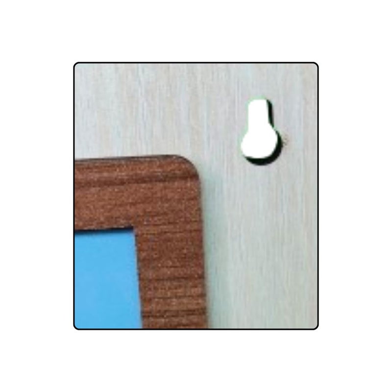 Key Holder with Photo Frame and Mobile StandMulti Purpose Home DecorativeGift Item6 Hooks for Home Office School College KitchenSize1528 cm Brown and Sandal ColorWoodWall Mount  - Image 4