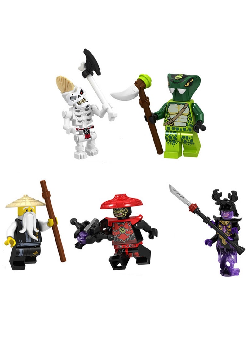 5 Phantom Series Puzzle Assembling Ninja Building Blocks Minifigure Toys Boys Children Gift Bag Pack  - Image 1