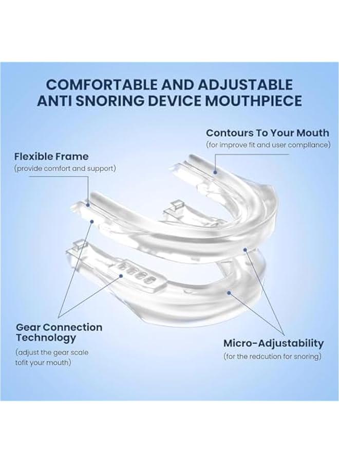 AntiSnoring Mouthguard AntiSnoring Mouth Customised Stop Snoring Device Stop Snoring Mouthguardc Reusable Stop Snoring Device for Men and Women - Image 2