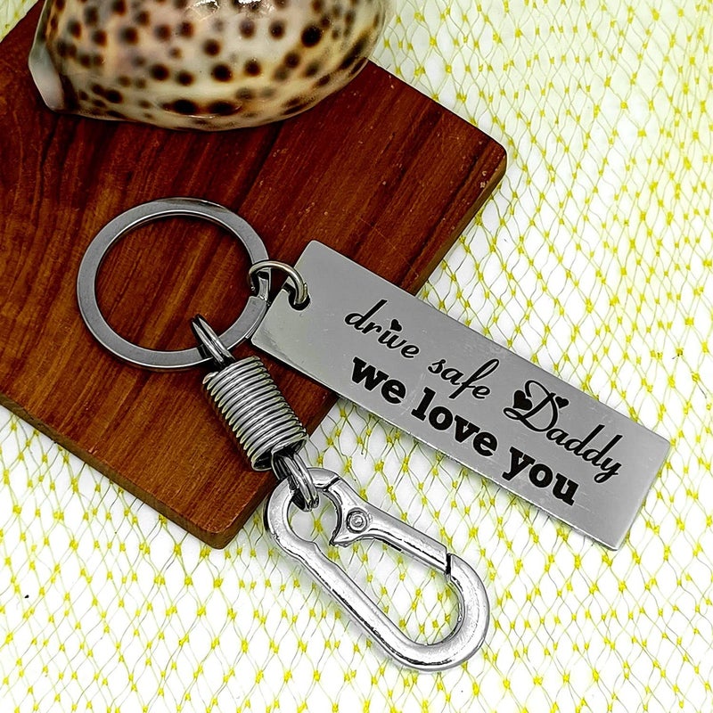 BAMALI Customize Galaxy Laser Engrave Drive Safe Keychain Gifts for Husband Boyfriend Valentine Friendship Day Anniversary New car Gifts Birthday Key Chain for Love - Image 5