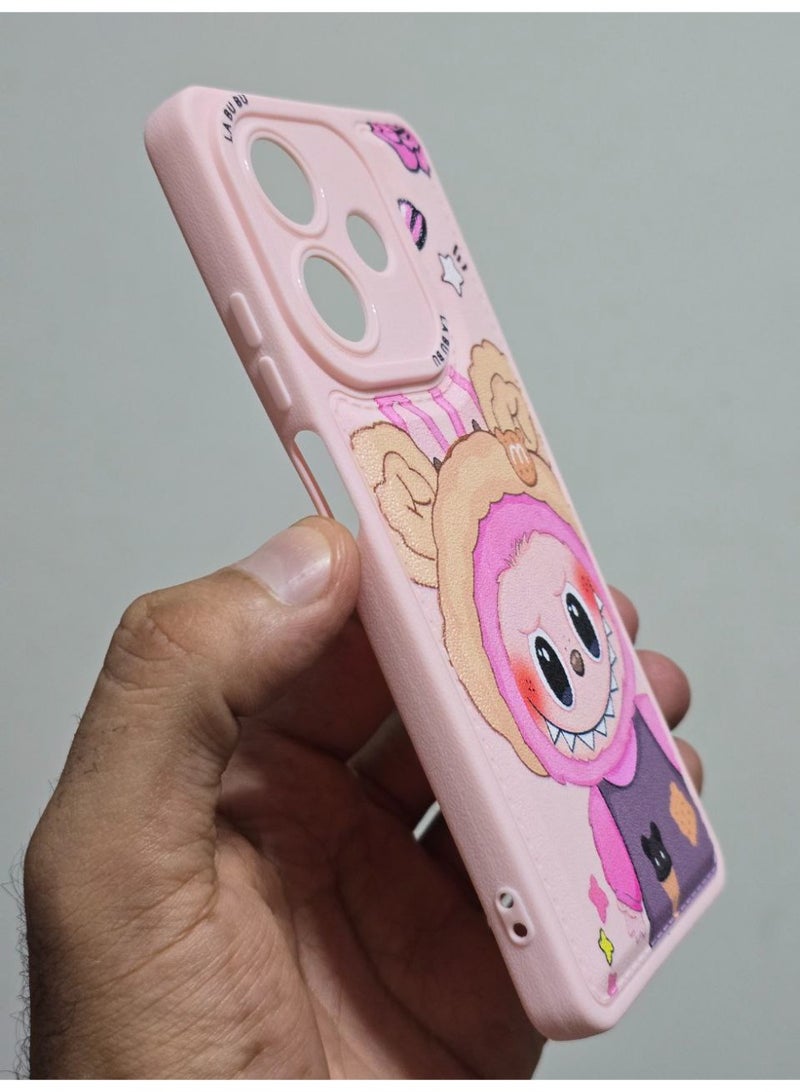 Cartoon Back Cover With the Word LABUBU Compatible With The Phone Oppo A3X / A3 - Image 2