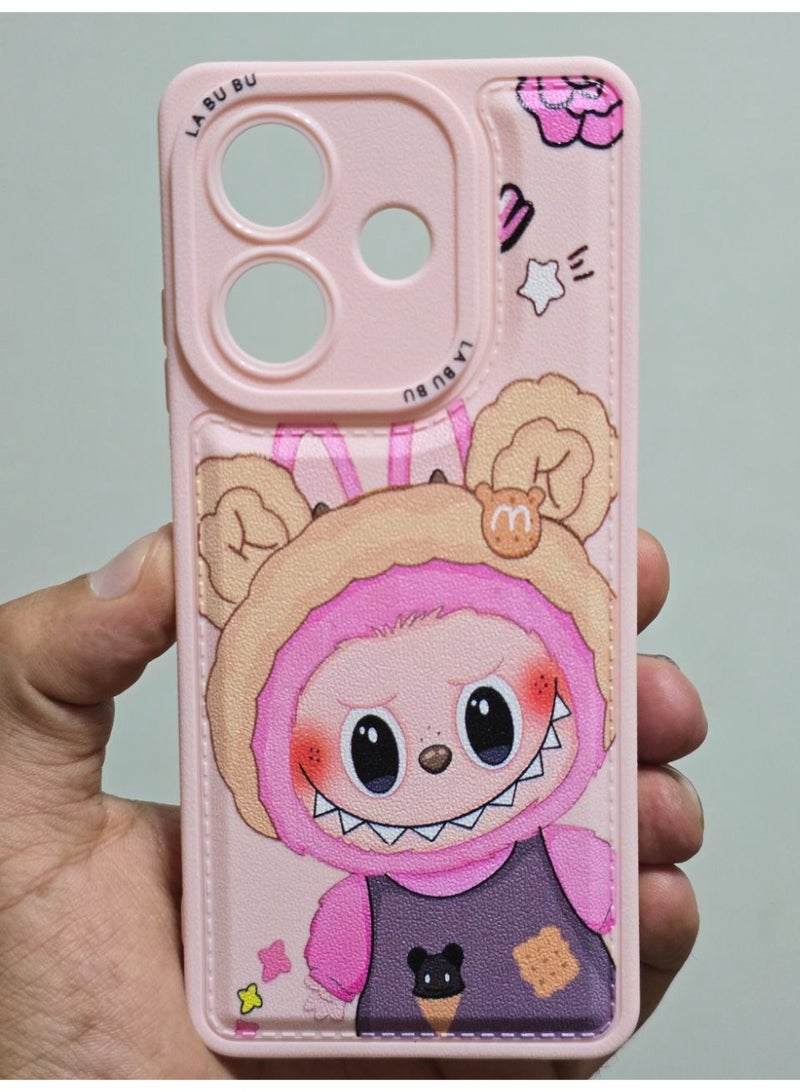 Cartoon Back Cover With the Word LABUBU Compatible With The Phone Oppo A3X / A3 - Image 4