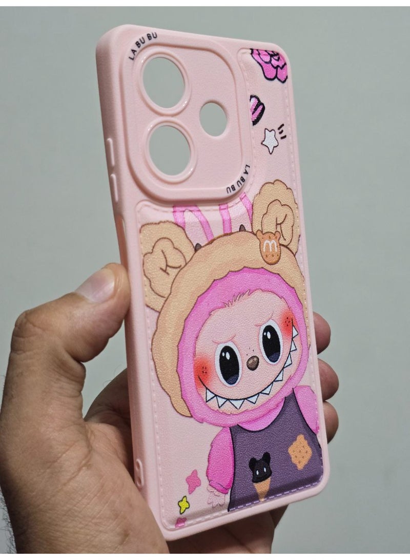 Cartoon Back Cover With the Word LABUBU Compatible With The Phone Oppo A3X / A3 - Image 3