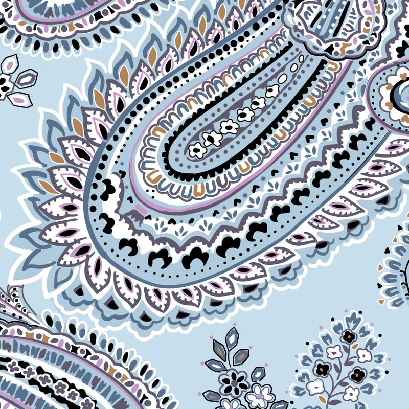 Vera Bradley Women's Cotton Large Travel Duffel Bag, Soft Sky Paisley, One Size - Image 4