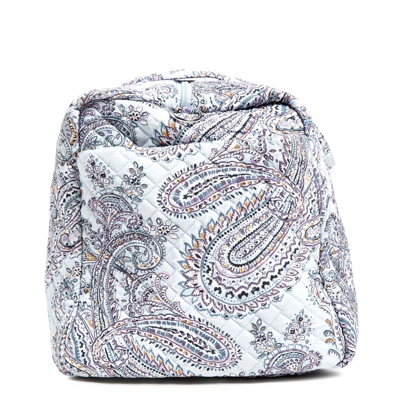 Vera Bradley Women's Cotton Large Travel Duffel Bag, Soft Sky Paisley, One Size - Image 2