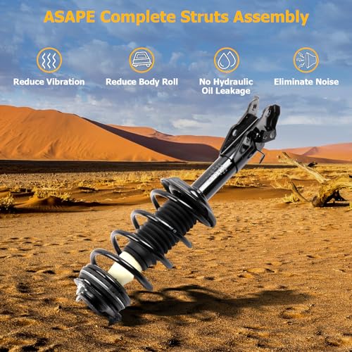 ASAPE 2PCS Front Complete Struts Assembly w/Coil Spring Shock Absorber Fit for 2006 2007 2008 2009 2010 2011 for Honda Civic 2006 2007 2008 2009 2010 2011 for Acura CSX Replace OE 182286 182287 - Image 3